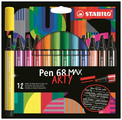 STABILO Pen 68 MAX 12er Etui „ARTY"