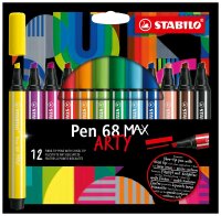 STABILO Pen 68 MAX 12er Etui „ARTY"