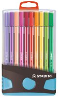 STABILO Pen 68 20er ColorParade anthrazit/hellblau mit...