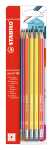 STABILO pencil 160 mit Radierer HB sortiert 10er Blister