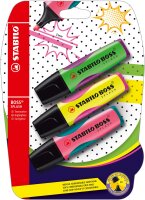 Stabilo Textmarker BOSS SPLASH Bister 3 ST/3 Farben