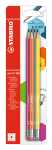 STABILO pencil 160 mit Radierer HB pink blau orange gelb 4er Blister