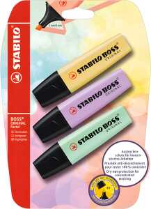 STABILO BOSS ORIGINAL Pastel 3er Blister