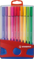 STABILO Pen 68 20er ColorParade rot/blau mit...