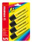 STABILO BOSS ORIGINAL 4er Blister gelb
