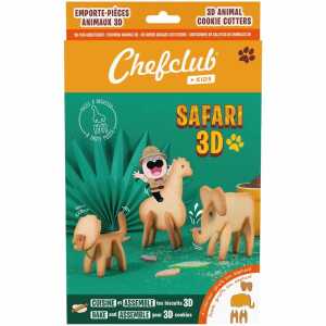HUTTER TRADE Keksausstecher Chefclub Kids Safari 3D 8er, aus Metall