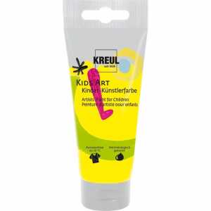 KREUL Kids Art Kinder-Künstlerfarbe Primärgelb 75 ml Tube