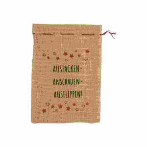RIFFELMACHER Jutesack Auspacken Anschauen 25x35cm, Riffelmacher