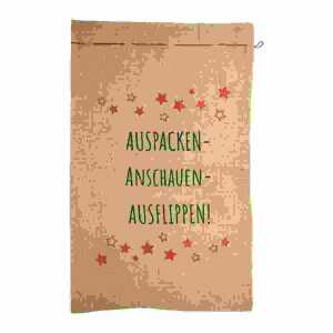 RIFFELMACHER Jutesack Auspacken Anschauen 50x80cm, Riffelmacher