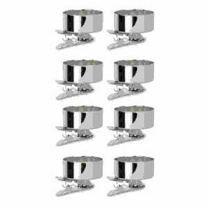 RIFFELMACHER Teelichtklammern 4,8x4x3,5cm silber 8er