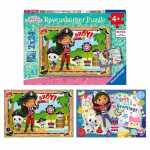 Puzzle 2x24 Teile Gabbys Dollhouse, 2 Puzzlemotive und...