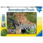 RAVENSBURGER Puzzle 100 Teile Vio die Leopardin, ab 6 Jahren