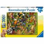 RAVENSBURGER Puzzle 200 Teile Bunter Dschungel, ab 8 Jahren