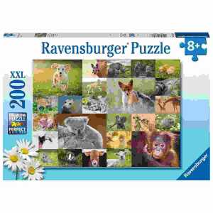 RAVENSBURGER Puzzle 200 Teile Süße Tierbabys, ab 8 Jahren