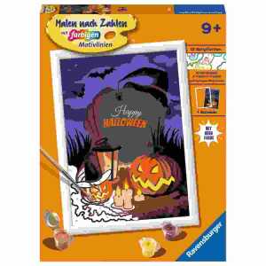 RAVENSBURGER Malen nach Zahlen Halloween Mood 18x24cm, Serie D,