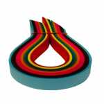 Flechtstreifen 200 Stück 1,5x50cm, sortiert,...