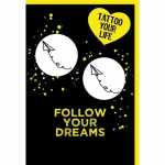 Tattoo Plane Dreams, 100 % vegan, wasserfest, 1-2 Wochen...