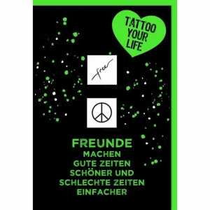 Tattoo Ringe, 100 % vegan, wasserfest, 1-2 Wochen Haltbarkeit