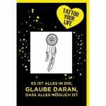 Tattoo Traumfänger, 100 % vegan, wasserfest, 1-2...