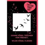 Tattoo Schwalben, 100 % vegan, wasserfest, 1-2 Wochen...
