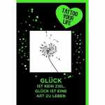 Tattoo Pusteblume, 100 % vegan, wasserfest, 1-2 Wochen...