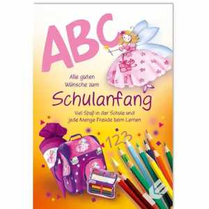 EULZER Glückwunschkarte Schulanfang Fee