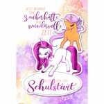 EULZER Glückwunschkarte Schulanfang Einhorn, Kurt...