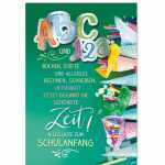 EULZER Glückwunschkarte Schulanfang Schultüten