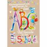 EULZER Glückwunschkarte Schulanfang Buchstaben, Kurt...