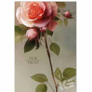 EULZER Trauerkarte Rose 4016723811515