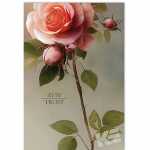 EULZER Trauerkarte Rose 4016723811515