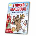 MEDIA Sticker Malbuch Weihnachtszeit,