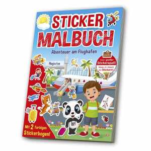 MEDIA Sticker Malbuch Abenteuer am Flughafen,