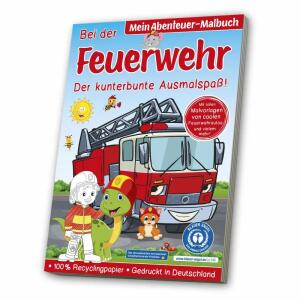 MEDIA Mein Abenteuer-Malbuch Bei der Feuerwehr,