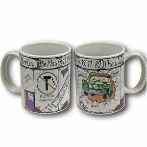 Muddastadt Tasse Berlin grau Mauer The Wall mit Trabi