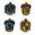 OOTB Radiergummi Harry Potter 4er Set