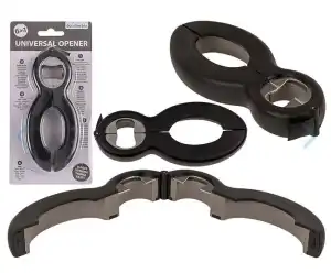 OOTB Universal-Öffner 6 in 1 Schwarz/Grau.
