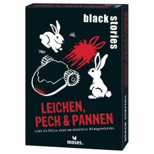 MOSES VERLAG Rätselspiel black stories Leichen Pech & Pannen, moses.