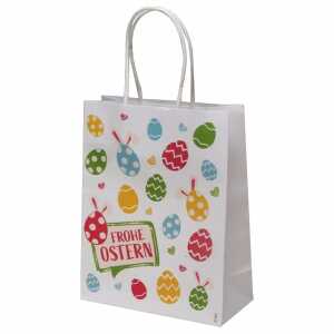 Geschenktasche Easter 15x20x7cm, Kraftpapier, Papierkordel