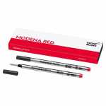 MONTBLANC DEUT. Mine Rollerball M 2er modena red, Montblanc