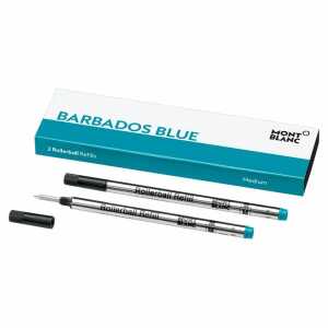 MONTBLANC DEUT. Mine Rollerball M 2er barbados blue, Montblanc