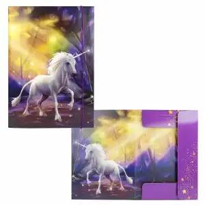 Sammelmappe A3 Einhorn FSC-Mix, aus 400 g starker und robuster Pappe