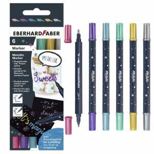 EBERHARD FABER Metallic Marker Duo 6er Kartonetui