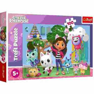 TREFL SA Puzzle Gabbys Dollhouse 100 Teile, ab 5 Jahren, Trefl