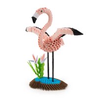 Origami 3D Flamingo Verpackungsgröße M + L