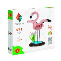 Origami 3D Flamingo Verpackungsgröße M + L