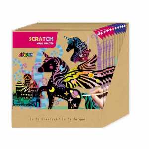 CARLETTO Kratzbilder Scratch 10fach sortiert, ab 3 Jahren