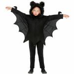 Kinder Poncho Fledermaus mit Kapuze Gr. 128, 5-7 Jahre,...