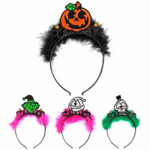 WIDMANN S.R.L. Diadem Halloween 4-fach sortiert