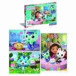 CLEMENTONI GMBH Gabbys Dollhouse Puzzle 3x48 Teile Motiv...